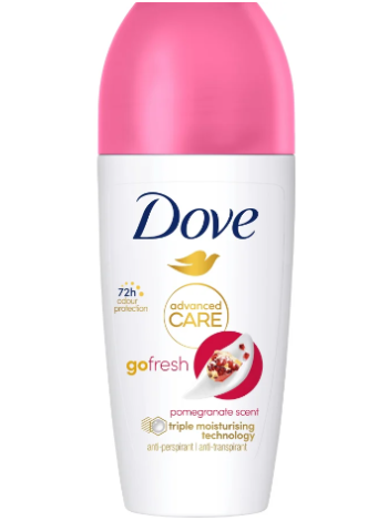 Шариковый дезодорант-антиперспирант Dove 72h Advanced Care Pomegranate 50мл  