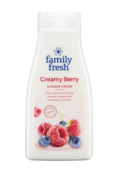 Мыло для душа Family Fresh Creamy Berry Shower Cream 500 мл с ароматом сладкой малины