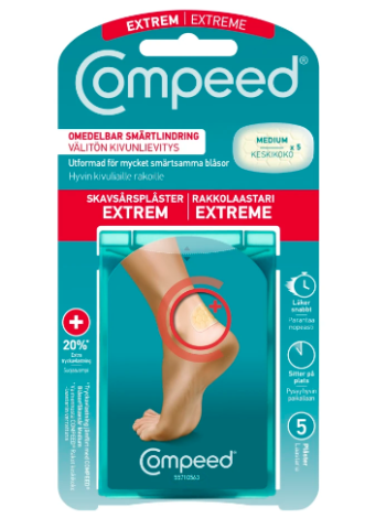 Пластырь от мозолей Compeed Extreme средний 5 шт