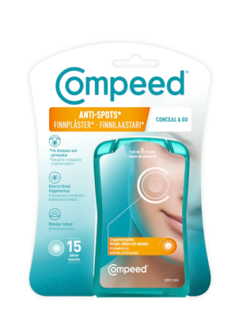 Пластыри от прыщей Compeed Anti-Spots Conceal & Go 15 шт