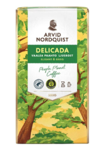 Фильтрованный молотый кофе Arvid Nordquist Delicada RFA 500г