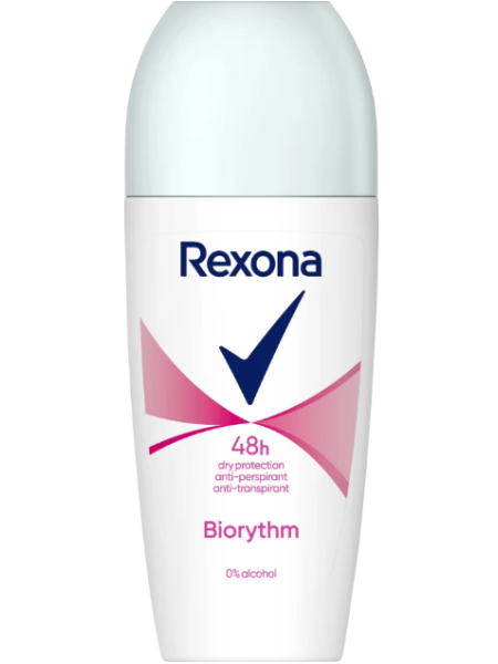 Шариковый дезодорант-антиперспирант Rexona 48h Biorythm 50мл аромат свежести