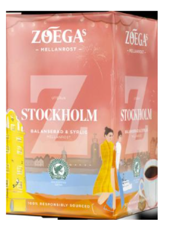 Кофе молотый Zoégas Stockholm 450г Стокгольм средней обжарки