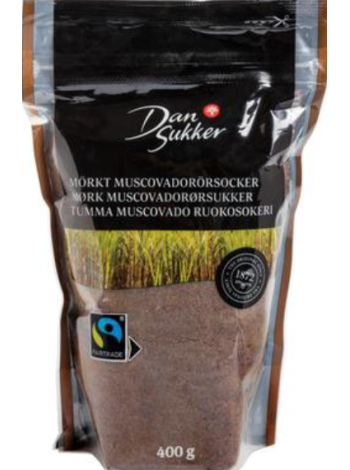 Влажный мелкокристаллический тростниковый сахар Dansukker Tumma Muscovado Ruokosokeri 400г