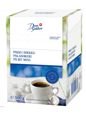 Сахар кусковой мини Dansukker Pikku-Sirkku Palasokeri 500г