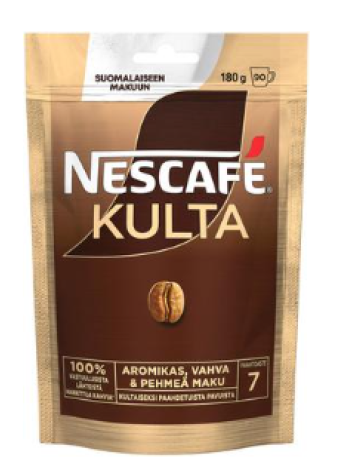 Кофе растворимый Nescafé Kulta 180г в пакете
