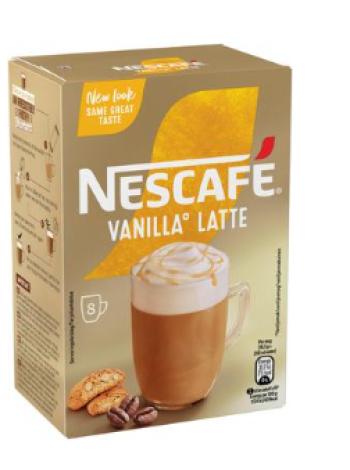 Растворимый кофе в пакетиках Nescafe Vanilla Latte 8шт/148г