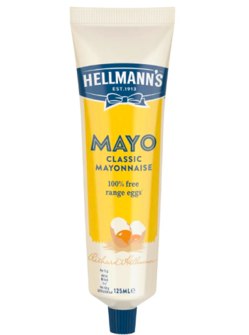 Классический майонез Hellmann's Majoneesi Real 125г в тубе