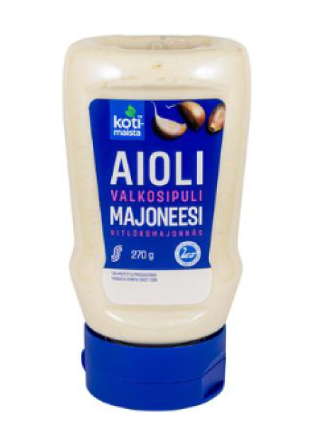 Майонез айоли с чесноком Kotimaista aioli valkosipulimajoneesi 270г