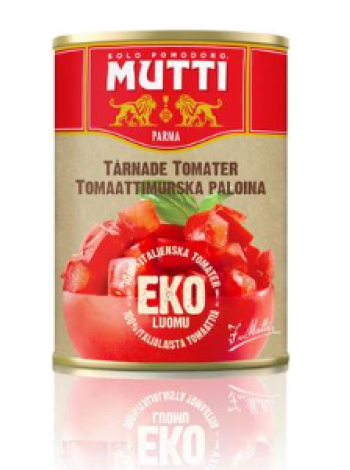 Органические томатные кубики Mutti luomu tomaattimurska 400г