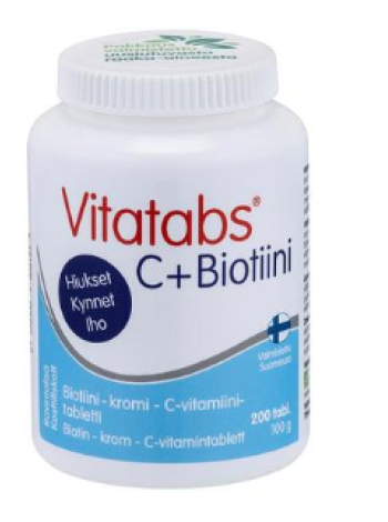 Пищевая добавка Vitatabs C + Biotiini kromi 200таб