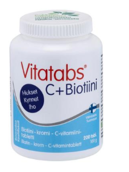 Пищевая добавка Vitatabs C + Biotiini kromi 200таб