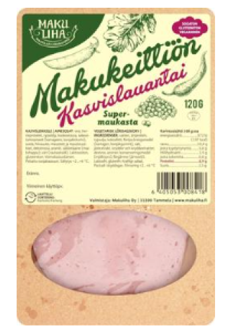 Веганская колбаса Makuliha Makukeittiön Kasvislauantai 120г в нарезке