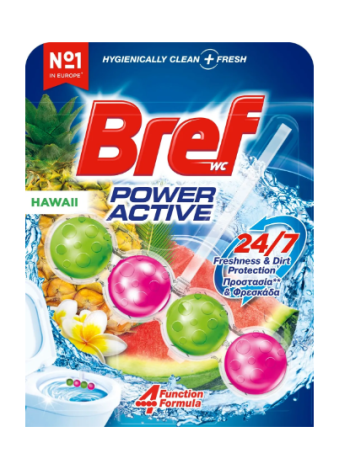Освежитель для туалета Bref Power Active Hawaii 50г