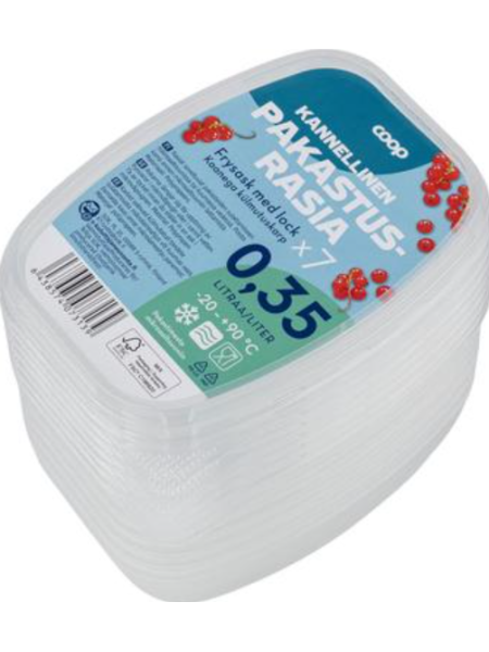 Контейнер для продуктов Coop pakastusrasia 0,35л х7 шт
