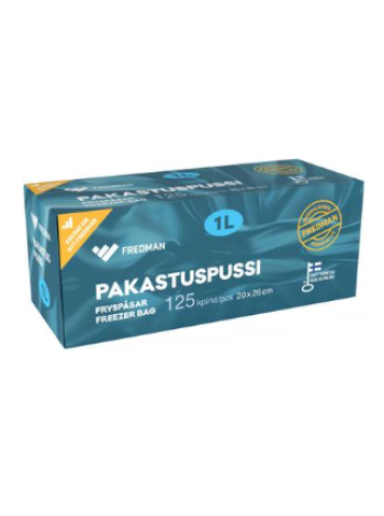 Пакеты для заморозки Fredman pakastuspussi 1л 125 шт