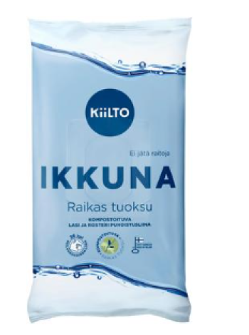 Влажные салфетки для мытья окон Kiilto Ikkuna 36 шт
