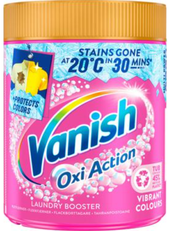 Усилитель стирки и пятновыводитель Vanish GOLD Pink 470 г 