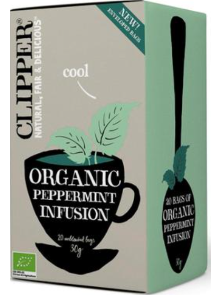 Органический травяной настой мяты Clipper Piparminttu 20 шт