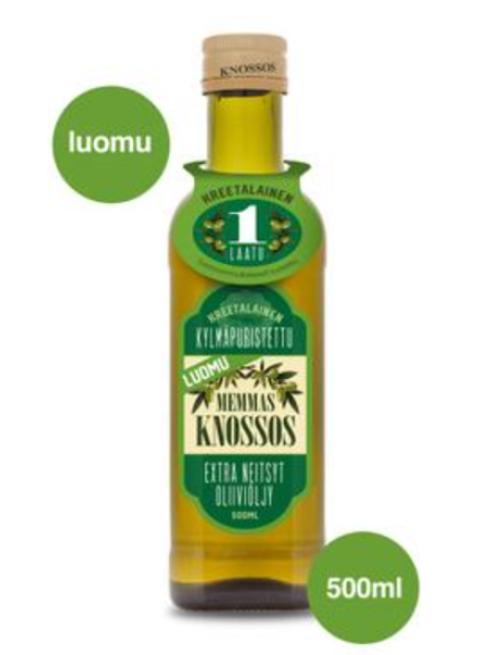 Органическое оливковое масло Memmas Knossos Extra Virgin 500 мл