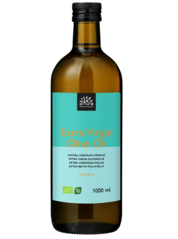 Органическое оливковое масло первого отжима Urtekram Luomu Extra-Neitsytoliiviöljy 1 л