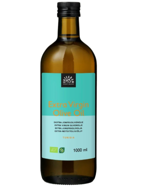 Органическое оливковое масло первого отжима Urtekram Luomu Extra-Neitsytoliiviöljy 1 л