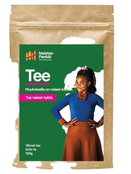 Зеленый листовой чай Naisten Pankki vihreä tee 100г