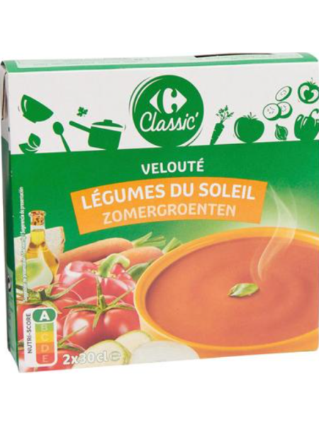 Томатно-овощной суп Carrefour tomaattinen kasviskeitto 600 мл (2 x 300 мл)