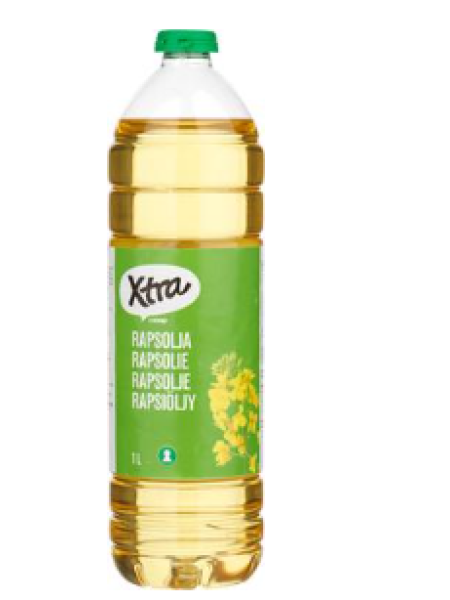 Рапсовое масло X-tra Rapsiöljy 1л