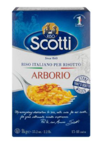 Рис для ризотто Riso Scotti Arborio 1кг