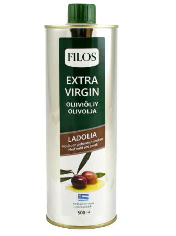 Оливкового масла первого отжима Filos Ladolia 500 мл в ж/б