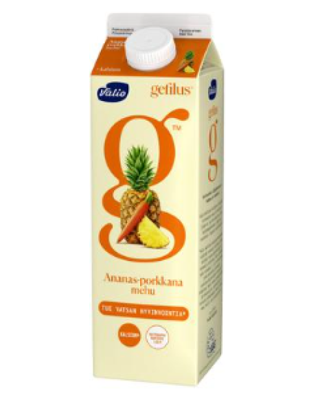 Сок Valio Gefilus ananas-porkkana+kalsium 1л ананас морковь кальций