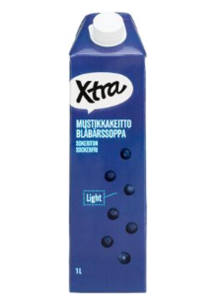 Кисель черничный без сахара Xtra 1 л