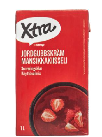 Клубничный кисели Xtra mansikkakiisseli 1л