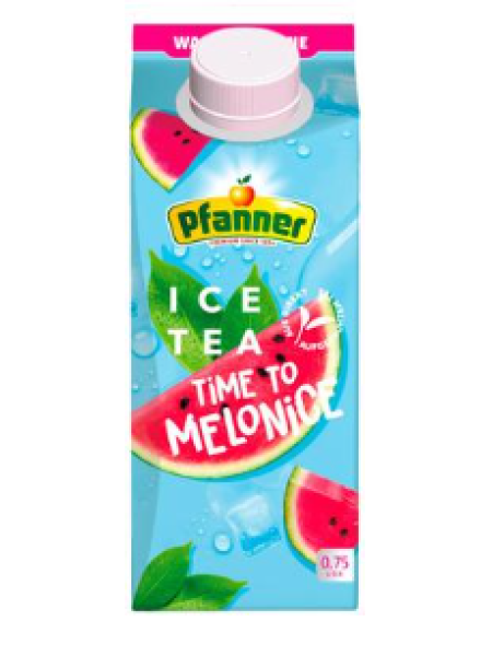 Холодный чай Pfanner Jäätee Vesimeloni 0,75л арбуз