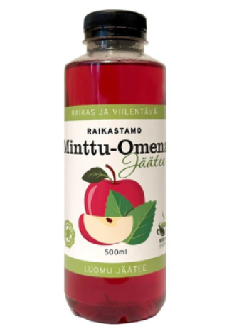 Органический холодный чай Raikastamo Minttu-Omena 0,5л 