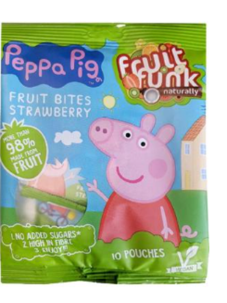 Клубничные хлопья для детей Fruitfunk Pipsa Piggy 100г