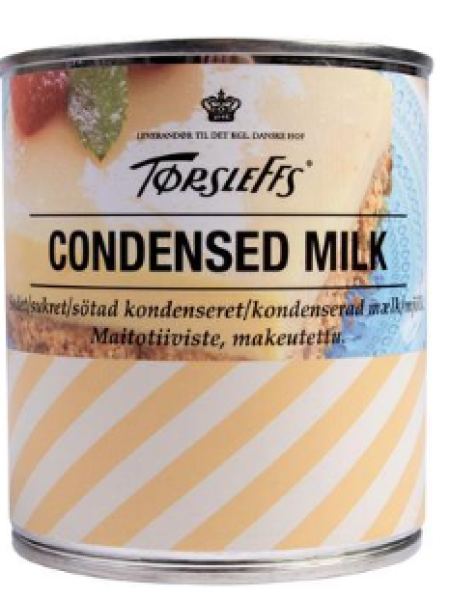 Сгущенное молоко Törsleffs с сахаром 397г в ж/б