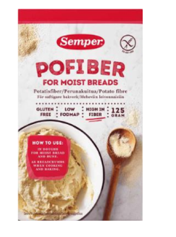 Крахмал картофельный Semper Pofiber Gluteeniton без глютена 125г
