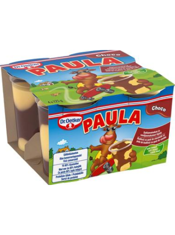 Шоколадный пудинг с ванильными кусочками Dr. Oetker Paula 4x125 г