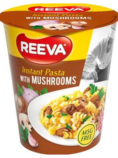 Паста быстрого приготовления с грибным вкусом Reeva Pikapasta herkkusieni 70г