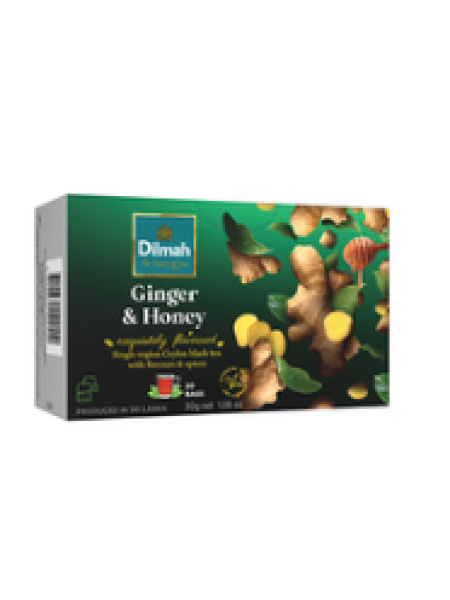 Чай черный со вкусом имбиря и меда DILMAH 20 x 1,5г