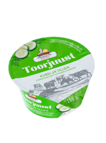 Сливочный сыр Piimameister Otto с огурцом и укропом 150г