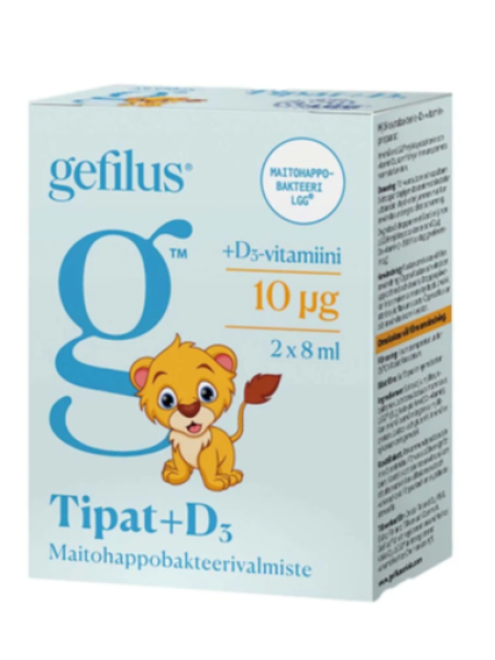 Молочнокислые бактерии GEFILUS TIPAT+D3 2х8мл