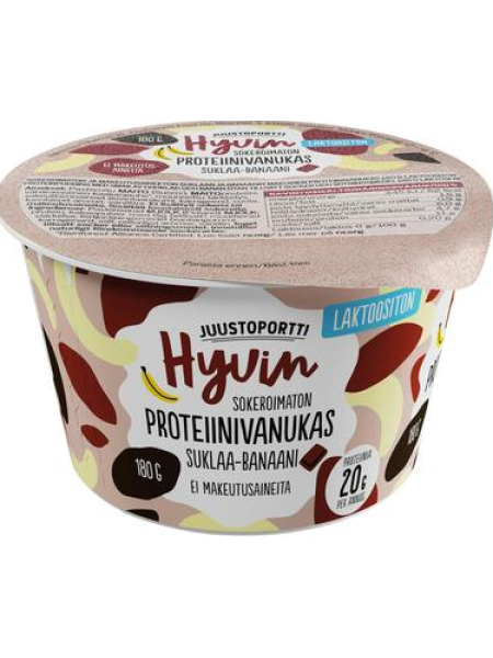 Протеиновый пудинг бананово-шоколадный Juustoportti Hyvin 180г безлактозный