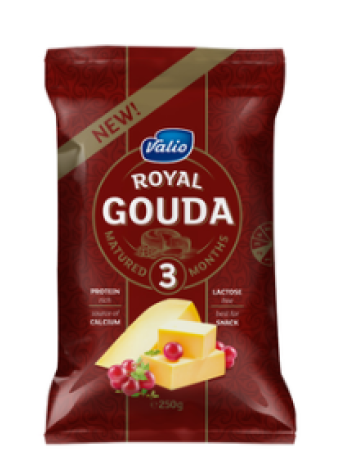 Сыр сливочный Valio Royal Gouda Red 250г без лактозы