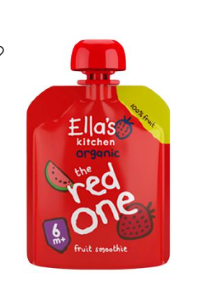 Органическое фруктовое смузи Ella's Kitchen The Red One 90г с 6 месяцев 