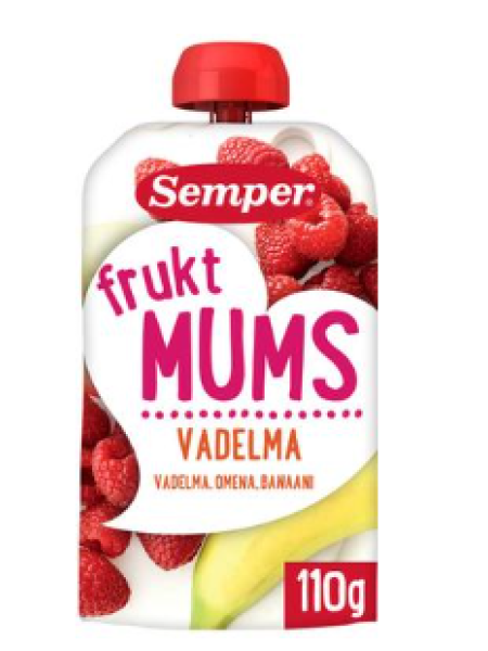 Фруктовое пюре Semper Fruktmums Hallon 110 г с 6 месяцев