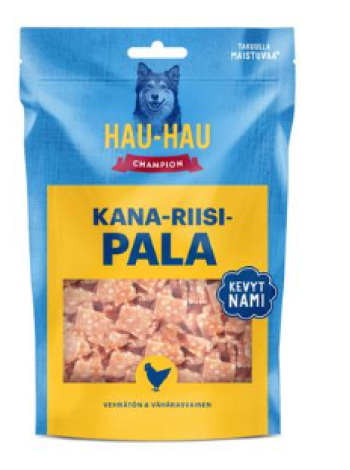 Лакомство для собак Hau-Hau Champion Kana-riisipala 100г курица рис