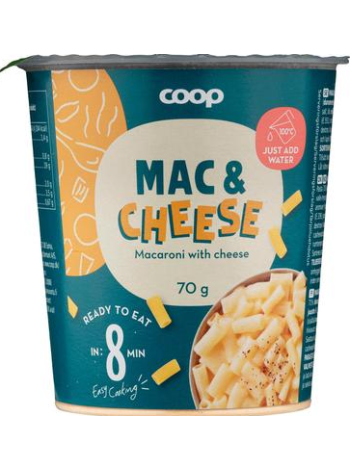Готовая паста Coop Mac and Cheese 70 г